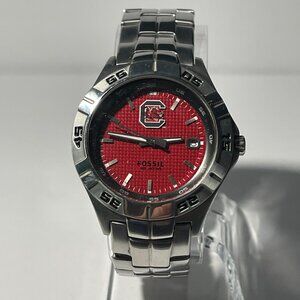 South Carolina Gamecocks NCAA Stainless-Steel Men's Watch by Fossil NEW (RARE)
